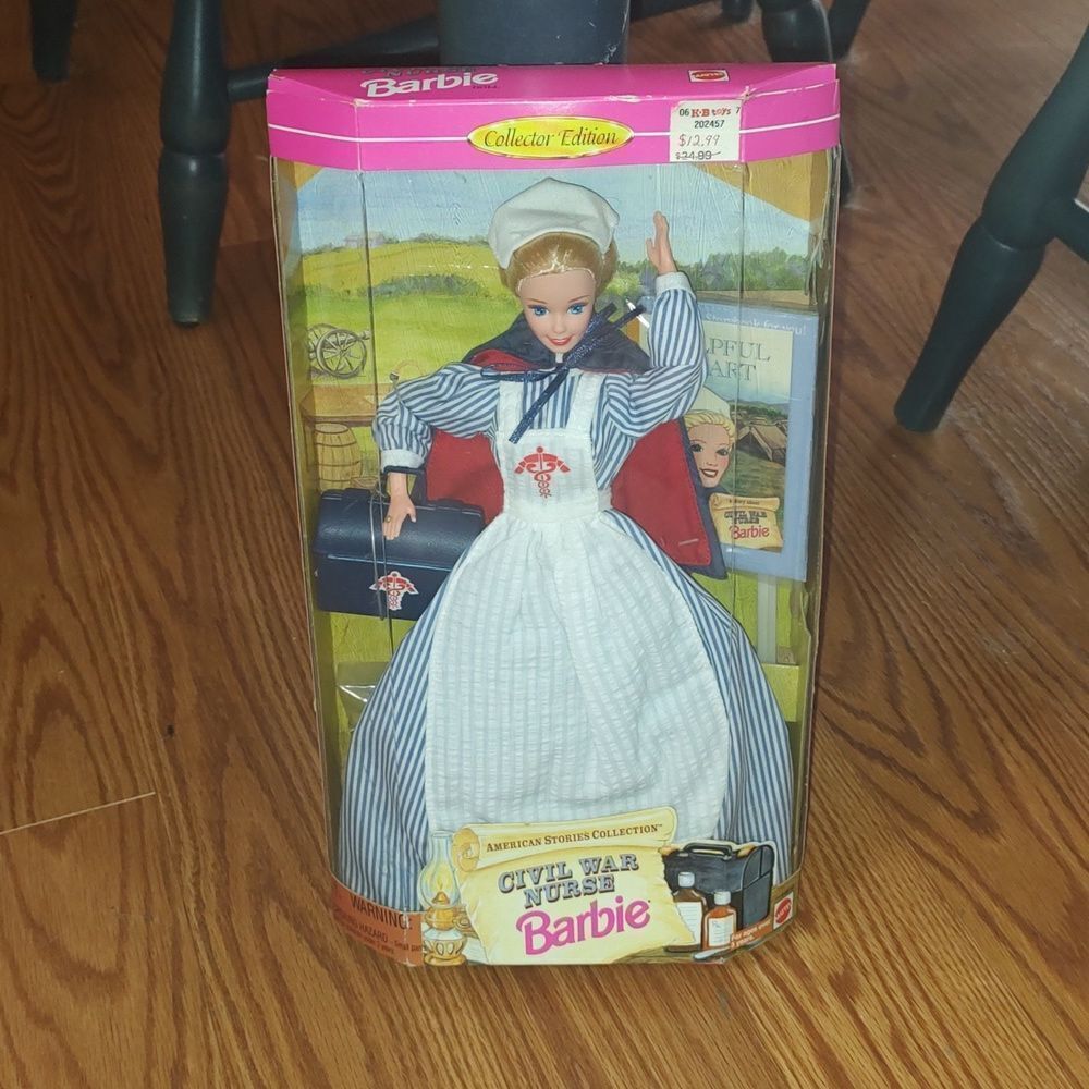 Barbie 1995 Civil War Nurse Barbie NIB Vintage